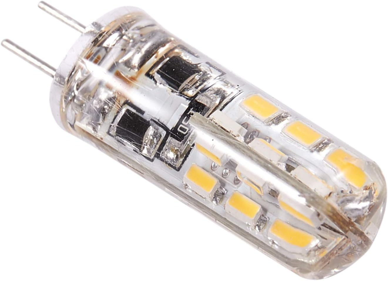 Aswalling G4 LED Spot Light Bulb Lamp 1.5W 24 SMD 3014 Warm White 12V DC