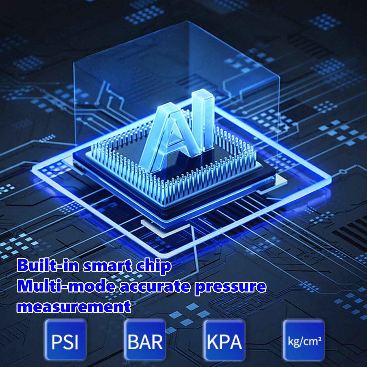 Longfng Tire Inflator Portable Compressor,Handheld Electric Air Pump,With LED Digital Display and 3 Nozzle Adapters Inflator for Car Motorcycle Bicycle Ball,Other Types of Inflatables image number 1