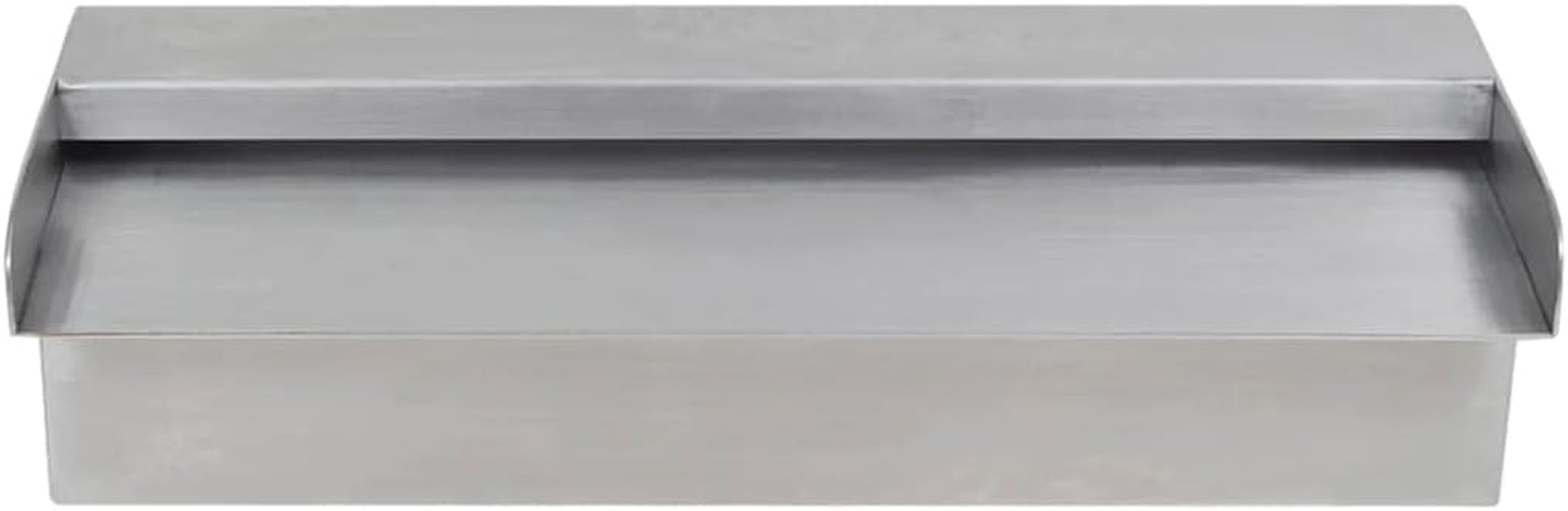 Stainless Steel Waterfall Pool Fountain with Connectors, Pool Waterfall Spillway, Rectangular Water Feature Spillway for Swimming Pool, Garden Outdoor Pond, 30 Cm