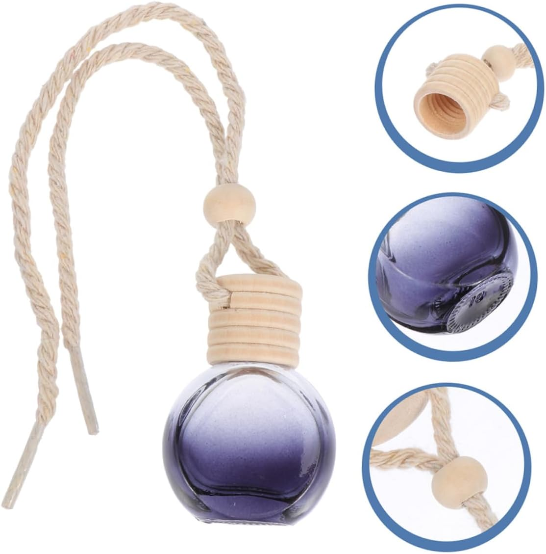 8Pcs Car Scent Diffuser Hanging Perfume Bottle Pendant Air Freshener for Car Decorative Aroma Bottle Reusable Scent Container image number 1