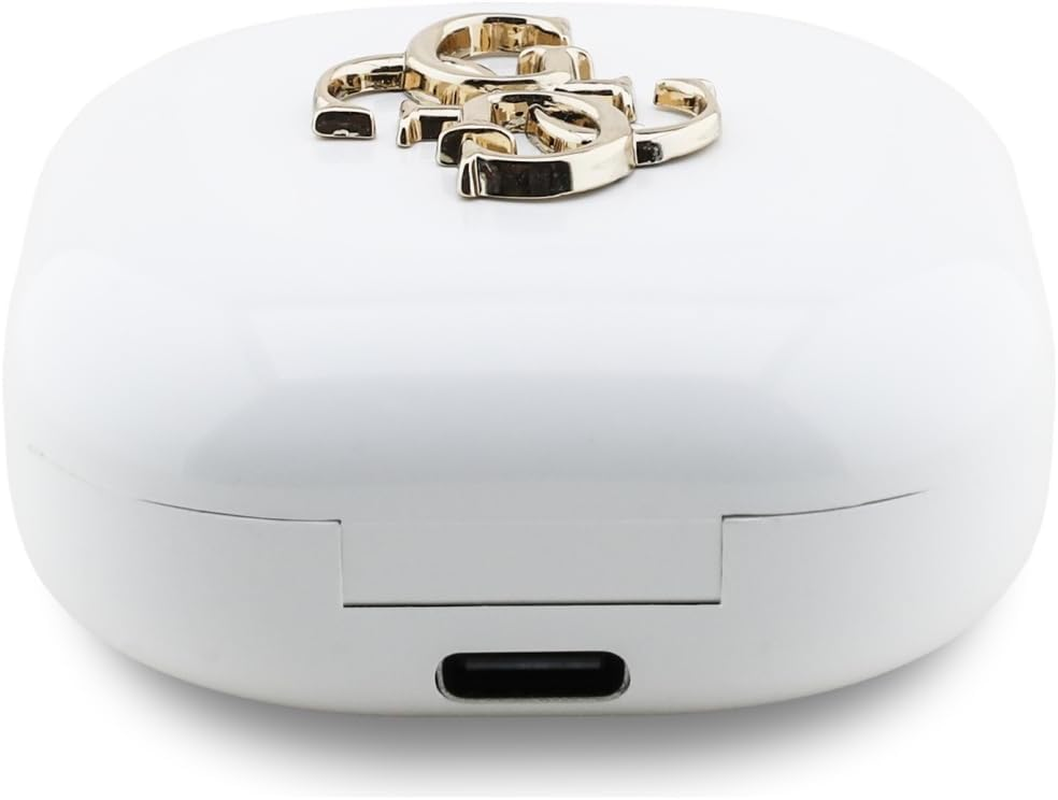CG Mobile Guess TWS 4G Headphones Metal Logo White
