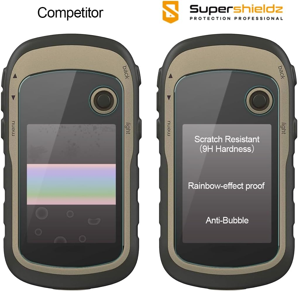 (3 Pack) Supershieldz for Garmin Etrex 10, 20, 20X, 22X, 30, 30X, 32X Tempered Glass Screen Protector, anti Scratch, Bubble Free