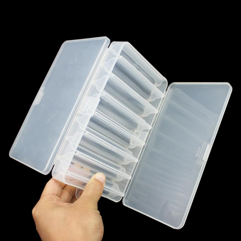 Origlam Fishing Lure Box Tackle Storage Trays, Double Side 14 Compartments, Waterproof Accessory Box for Bait Hooks, Organizer Case Container image number 6