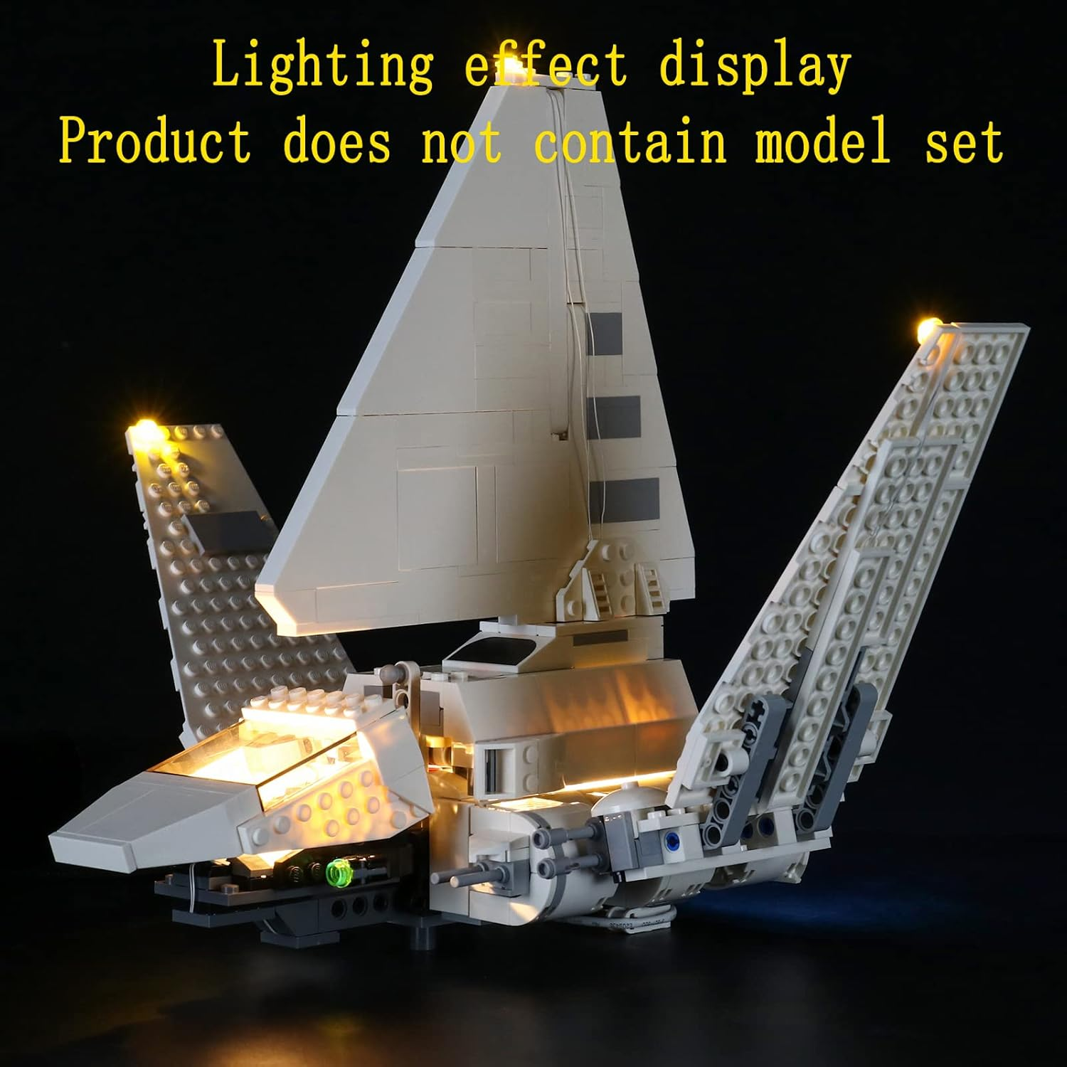 GEAMENT LED Light Kit Compatible with  Imperial Shuttle - Lighting Set for 75302 Building Model (Model Set Not Included) image number 1
