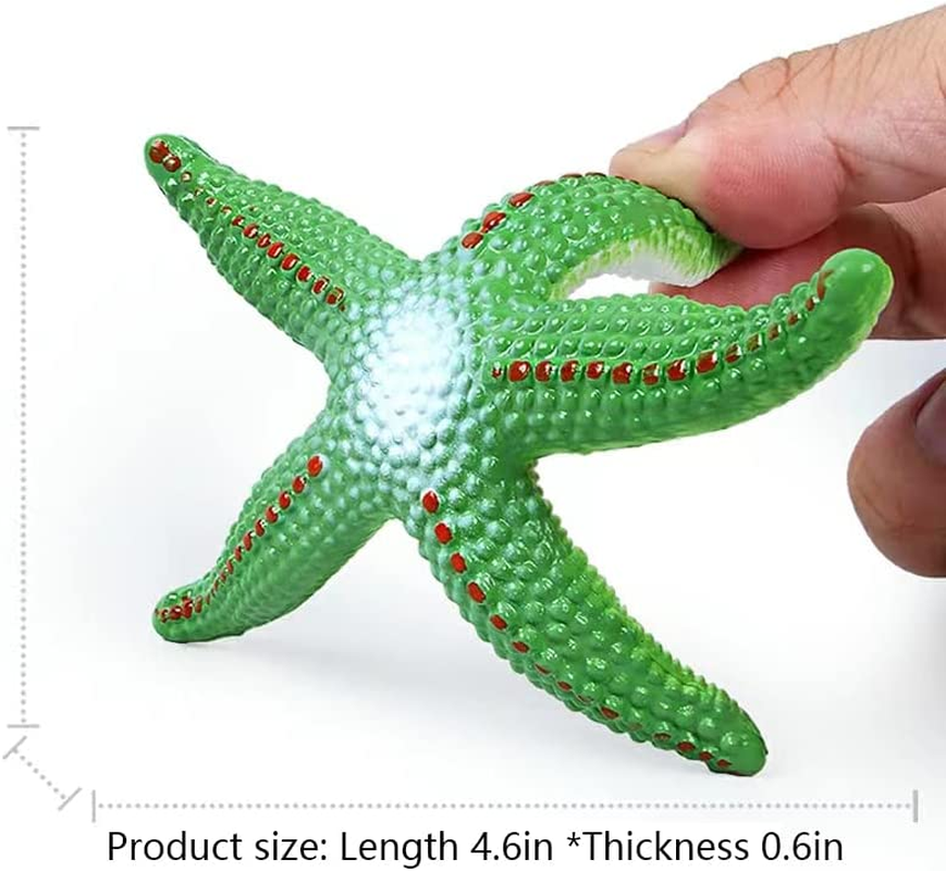 Phedrew 8Pcs Big Diving Toys Colorful Starfish Toys Summer Swimming Pool Toys Set Soft Rubber Dive Throw Toy for Kids Underwater Swimming Toy for Pool