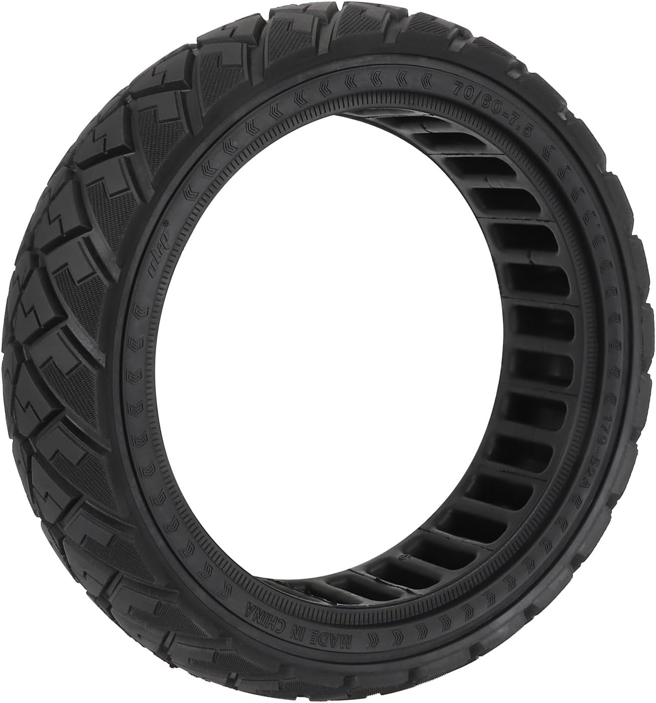 VOLOHAS 70/60-7.5 Solid Tyres for Ninebot ZT3, ZT3 Pro, G3 Electric Scooter Replacement Tyres Solid Rubber Tyres Non-Slip Off-Road Solid Tyres Puncture Proof (Pack of 2) image number 1