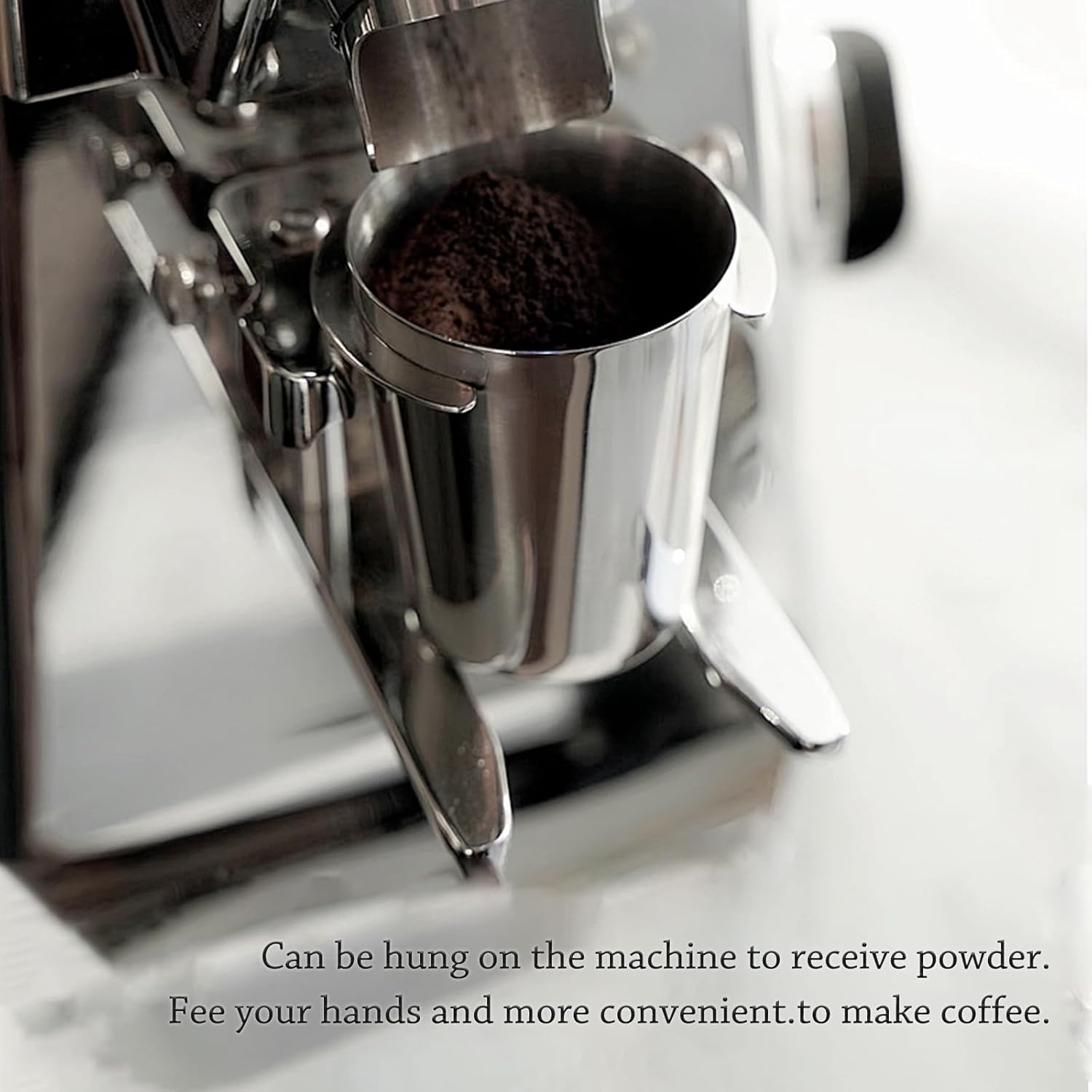 Dosing Cup 58Mm, Coffee Portafilter Dosing Cup Stainless Steel Fits 58Mm Barista Portafilter, Espresso Accessories for Espresso Coffee Machines for Barista, Home, Cafeteria image number 3