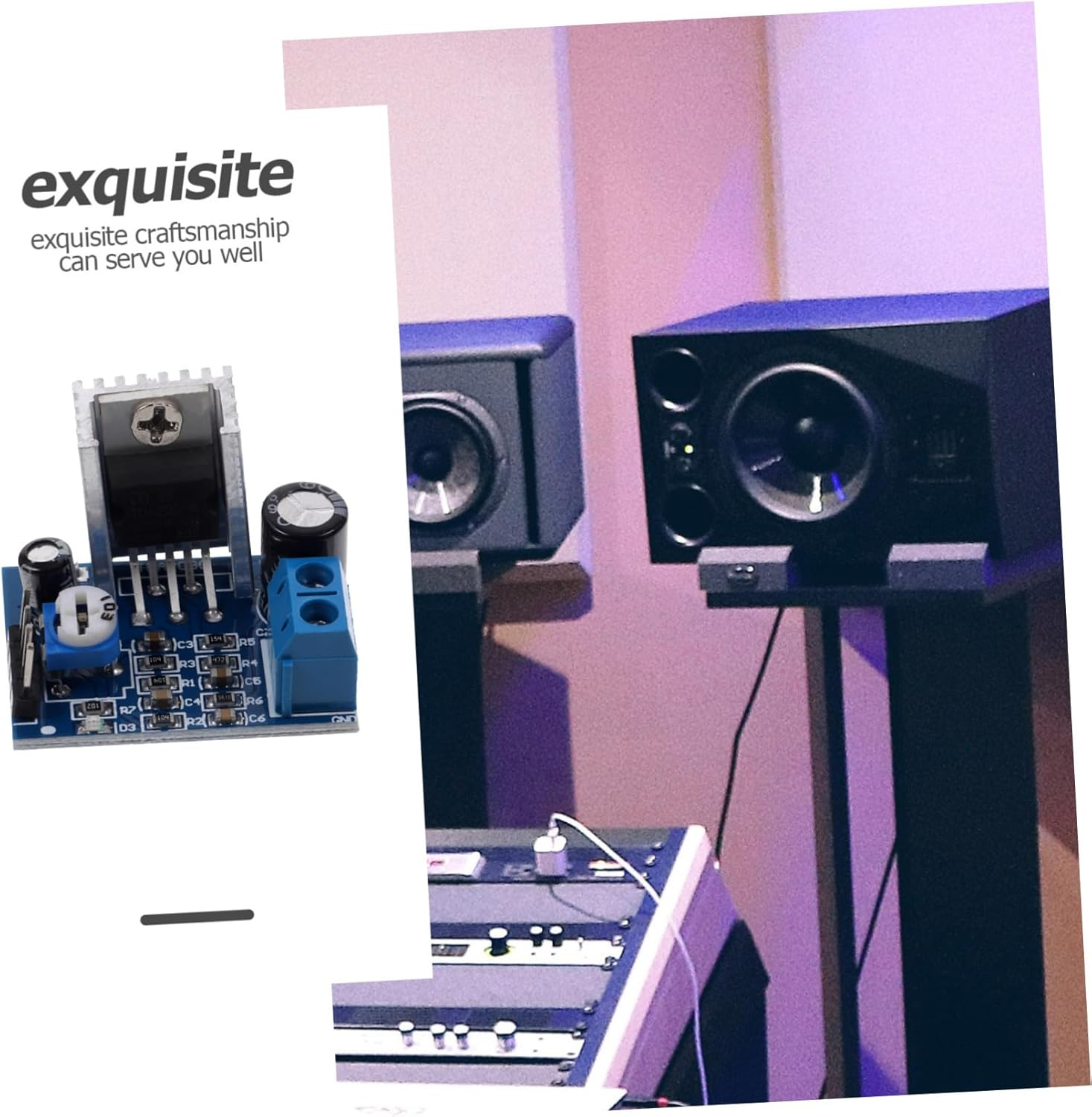 Zerodeko Tdaa Subwoofer Amplifier Board Stereo Audio Module with Volume Control for DIY Home Speaker Projects Easy Installation and Design