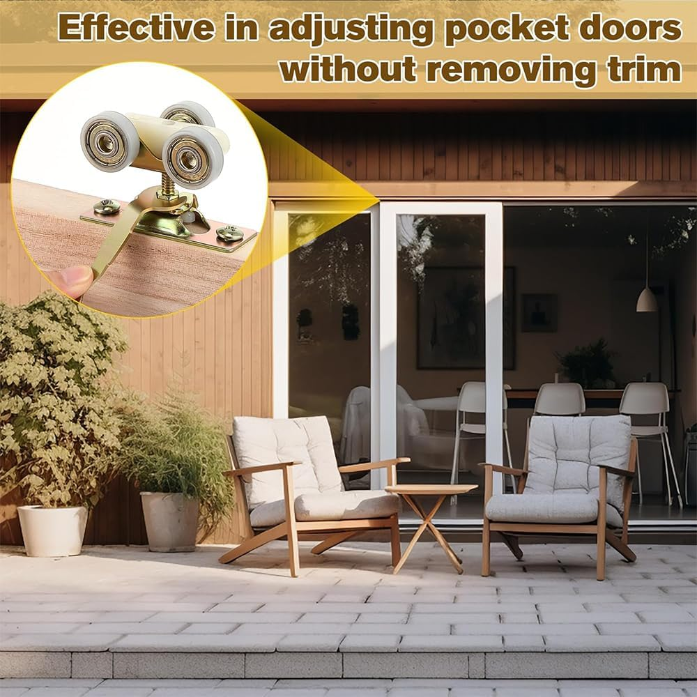 2Pcs 3 Inch Length Pocket Door Wrench, Closet Door Pivot Adjustment Wrench,Pocket Door Adjustment Tool,3/8 Opening Adjustment Wrench image number 3