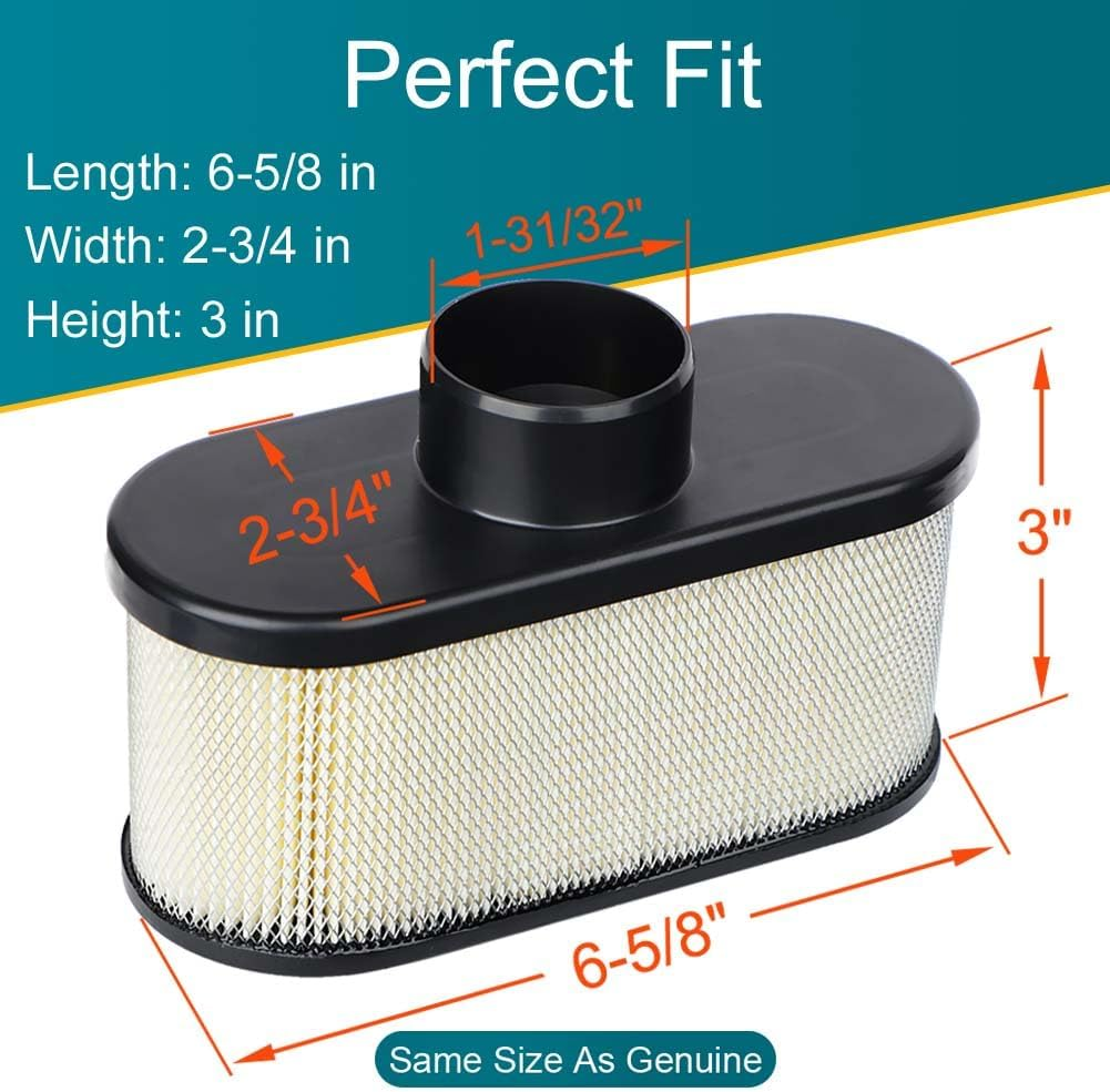 2 Pack FR691V Air Filter for Kawasaki FR651V FR730V FS481V FS541V FS600V FS651V FS691V FS730V Engine, Replace 11013-7046 Pre Cleaner 11013-0726 Air Filter image number 5