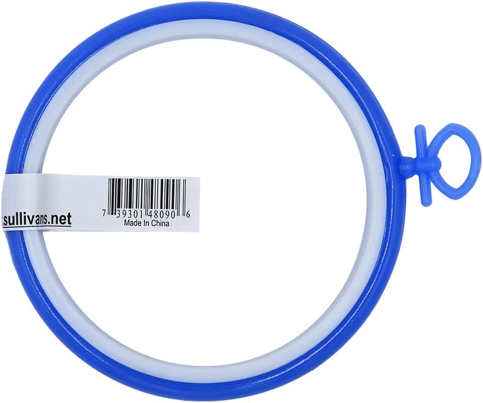 Sullivans Plastic Embroidery Hoop 5 Pieces, 9 Cm Diameter image number 1