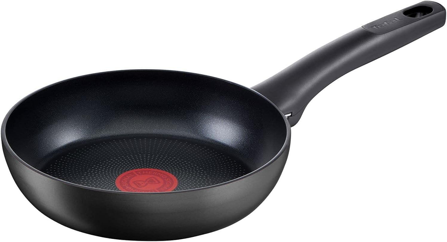 Tefal, Ultimate Induction Non Stick Twin Pack Frypans, 20/26Cm, G2689216, Fixed Handle Aluminium, Non-Stick Coating, Thermo Signal Technology, Dishwasher Safe