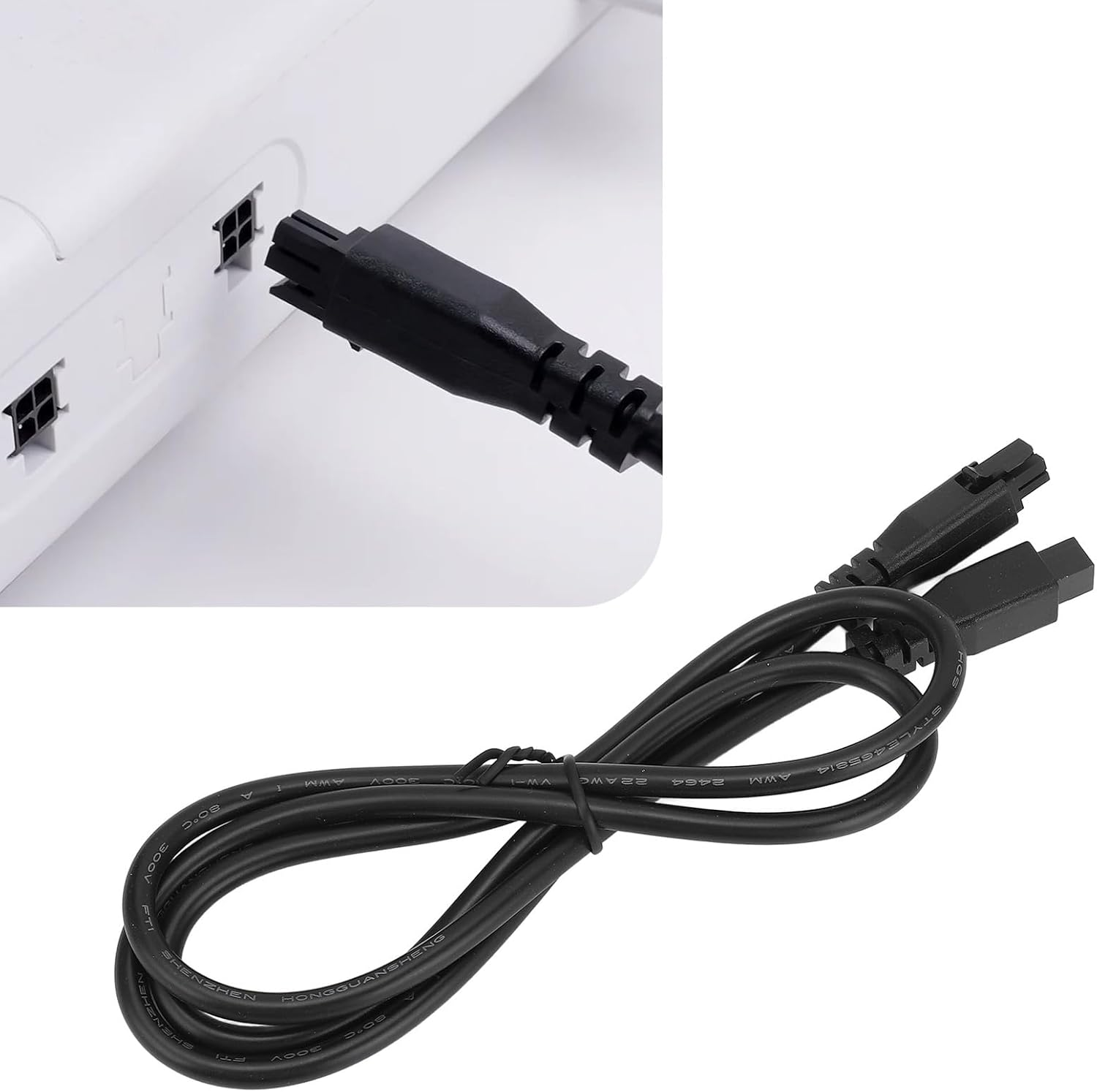 4 Pin Extension Cable for AMS Lite, 1M 4Pin Copper Core PVC Shell, Easy Positioning, Cable Tie for Organization, Efficient Power and Data Transfer (Without Magnetic Ring Model) image number 3