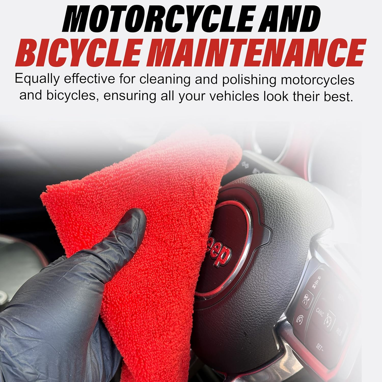 Cobra WRAP TOOLS Miracle Edgeless Microfibre Towels - Supersoft 420 GSM - Rounded Fibres & Scratch-Free Automotive Care Cleaning Cloths - Perfect for Cars, Motorcycles & Bicycles | 40X40Cm (10 Pcs) image number 6