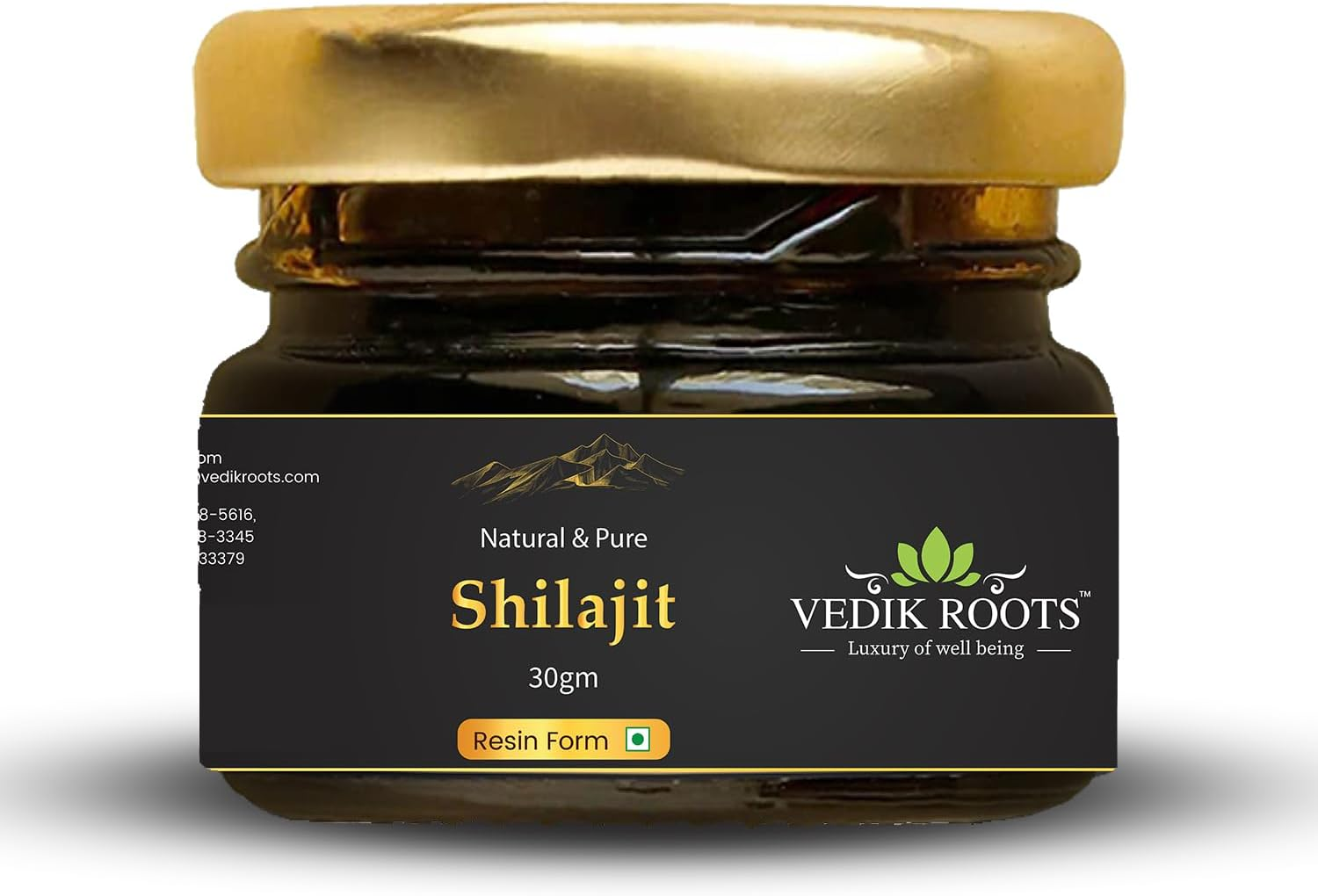 Shilajit Resin Pure Himalayan Organic 30G &ndash; Authentic Resin from 18,000 Ft | Natural Fulvic Acid & Trace Minerals | for Men & Women | Raw, Vegan, Spoon Included image number 3