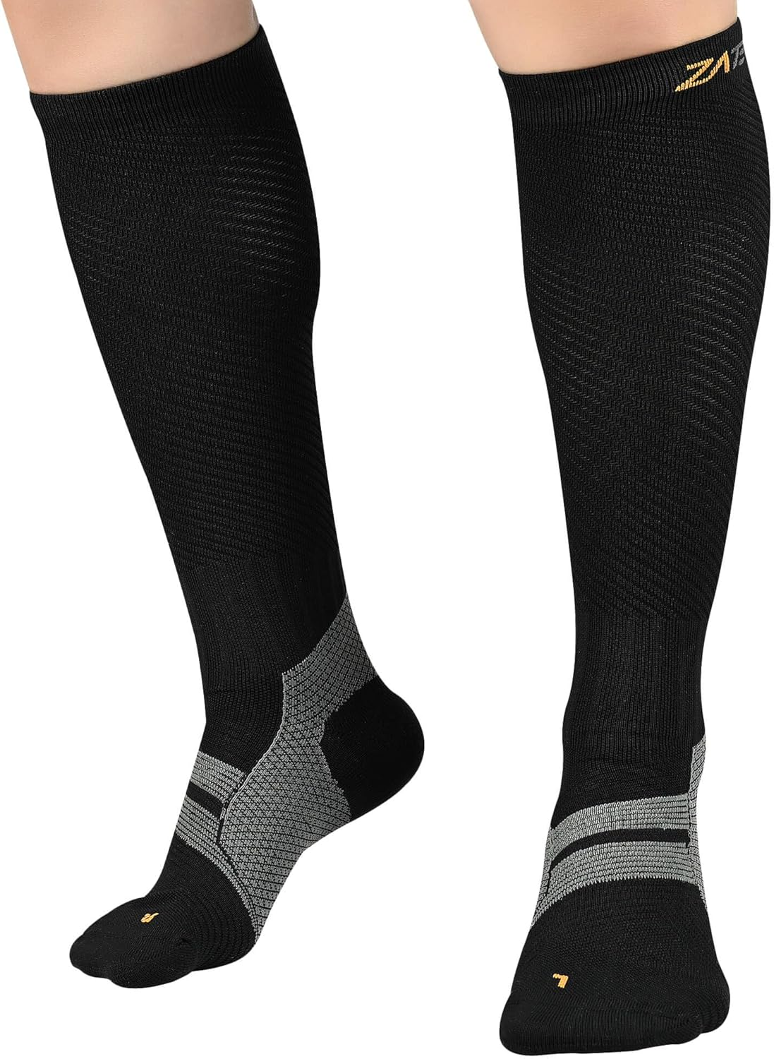 Knee-High Graduated Compression Socks, Plantar Fasciitis Socks for Men & Women, Sports Compression Socks, 20-30 Mmhg