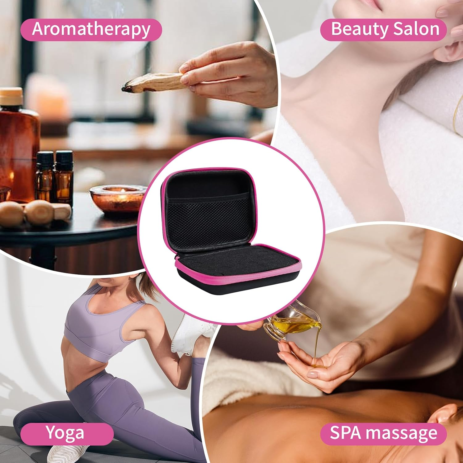 ZORETCO Essential Oil Storage Holder Organizer Carrying Case, Essential Oils Box Holds 30 Bottles 1Ml- 3Ml Bottle Travel Storage Organizer Bag for Doterra & Young Living (Box Only) image number 1