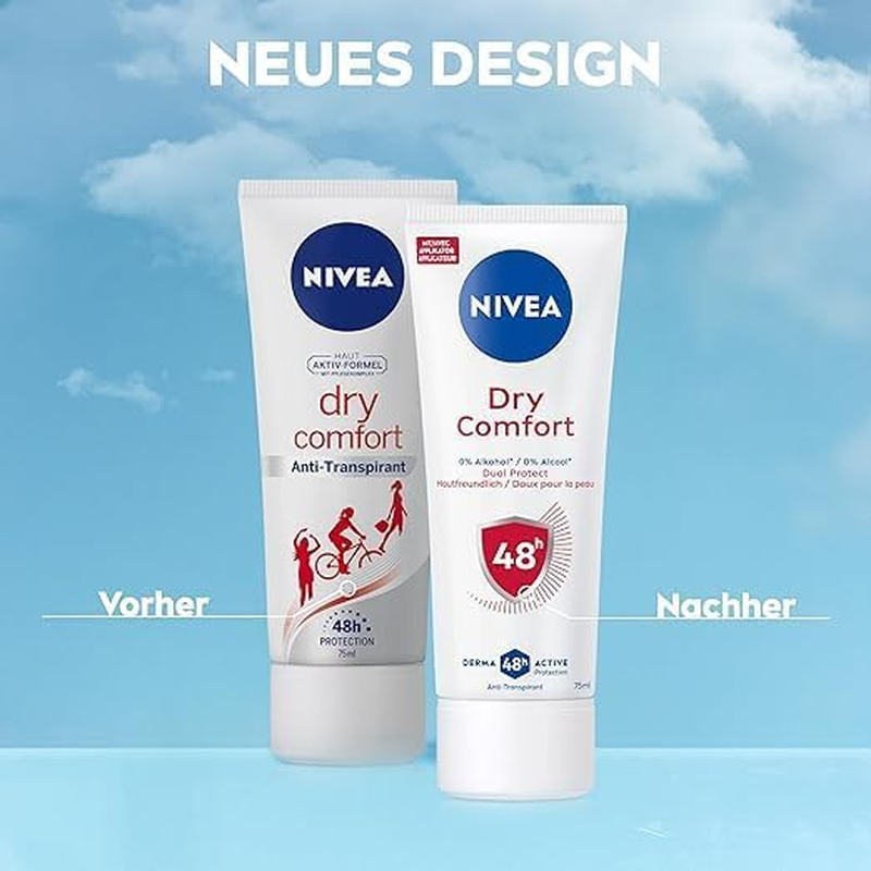 NIVEA Dry Comfort plus Cream Body Deodorant Pack of 6 image number 5
