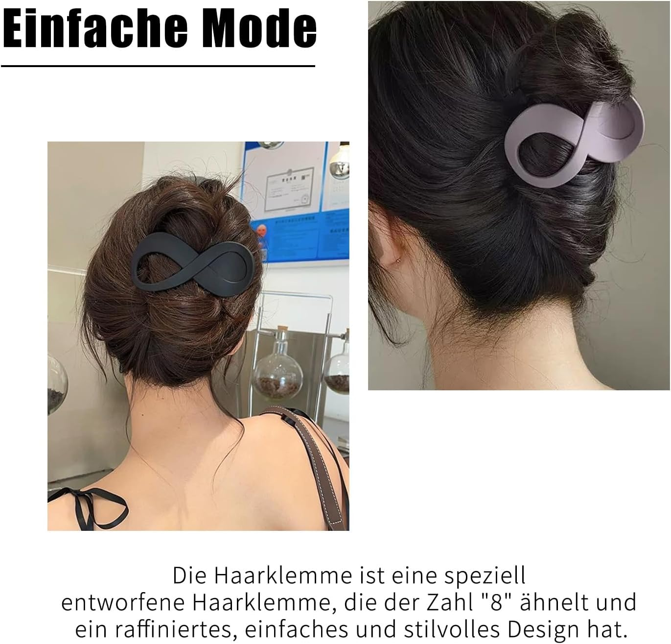 6 X Women'S Hair Clips, Duck Beak Hair Clip, Elegant Flat Hair Clips, Ideal for Half Hairstyles and Styling, Suitable for Different Occasions to Show Fashion image number 4