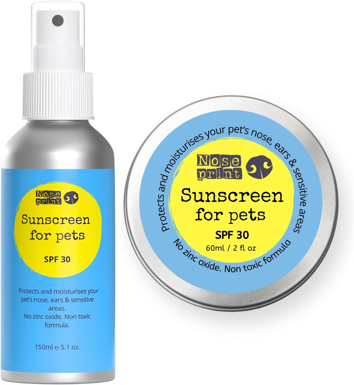 SPF 30 Pet Sunscreen Lotion Bottle Sun Protection for Pets 150 ML + 60ML Dog Paw Balm Sun Cream Balm Moisturising Sunscreen for Dogs and Cat Non-Toxic Formula Dog Nose | Dog Sun Protection image number 4