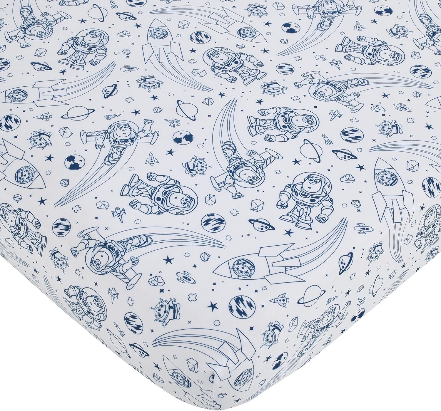 Disney Vintage Dumbo - Gray, White and Multi-Colored Circus Flags, Balls and Timothy Mouse Nursery Fitted Crib Sheet