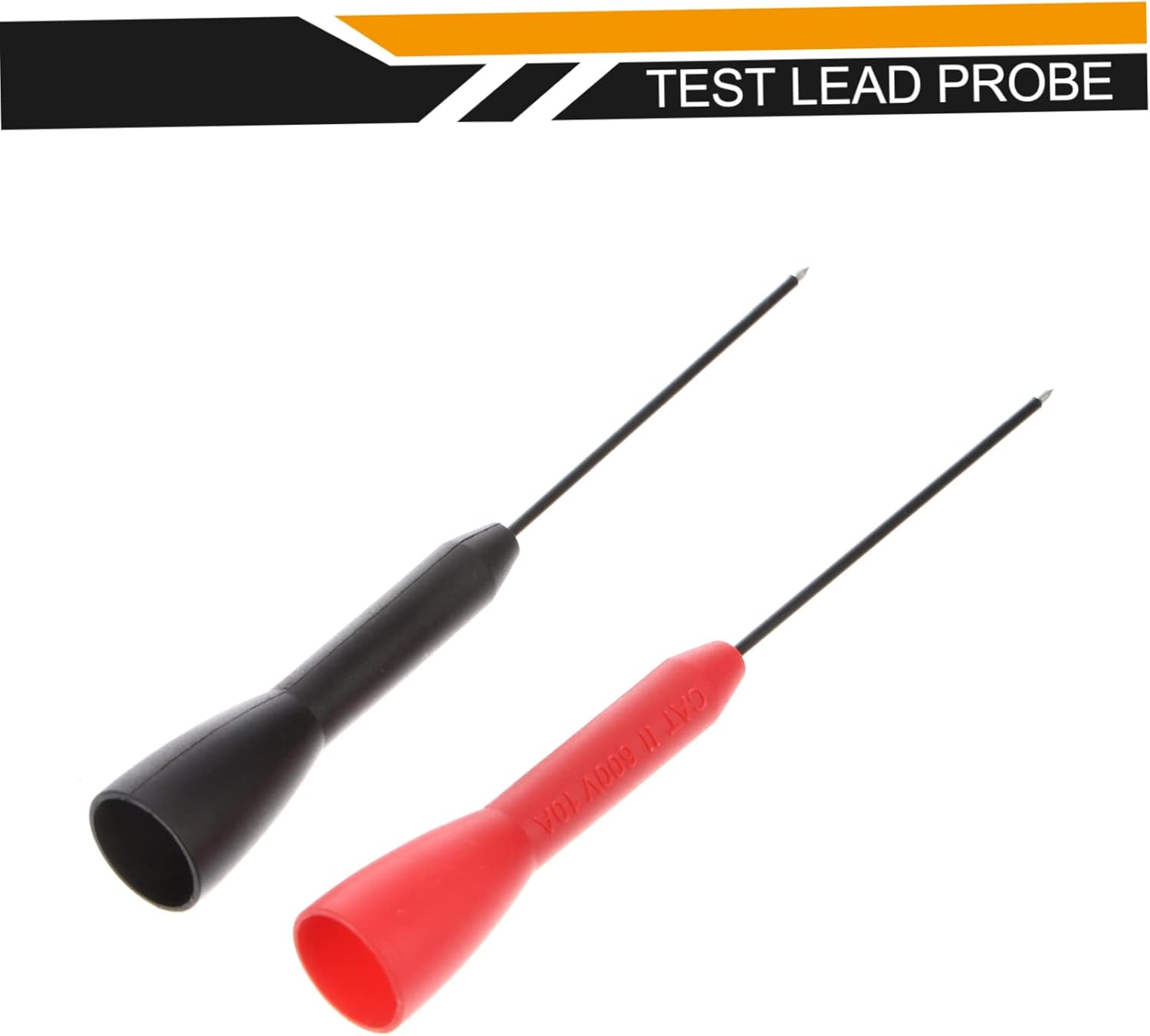 OKUMEYR Set of 2 Ultra Thin Test Probes 2Mm Jack to Banana Multimeter Test Leads Tool Portable image number 6