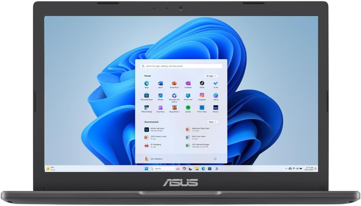 ASUS 2024 Vivobook Go 11.6&rdquo; HD Laptop, Intel Celeron N4500, Intel Graphics, 4GB, 128GB, Windows 11 Home in S Mode, Star Black, L210KA-ES04 image number 3