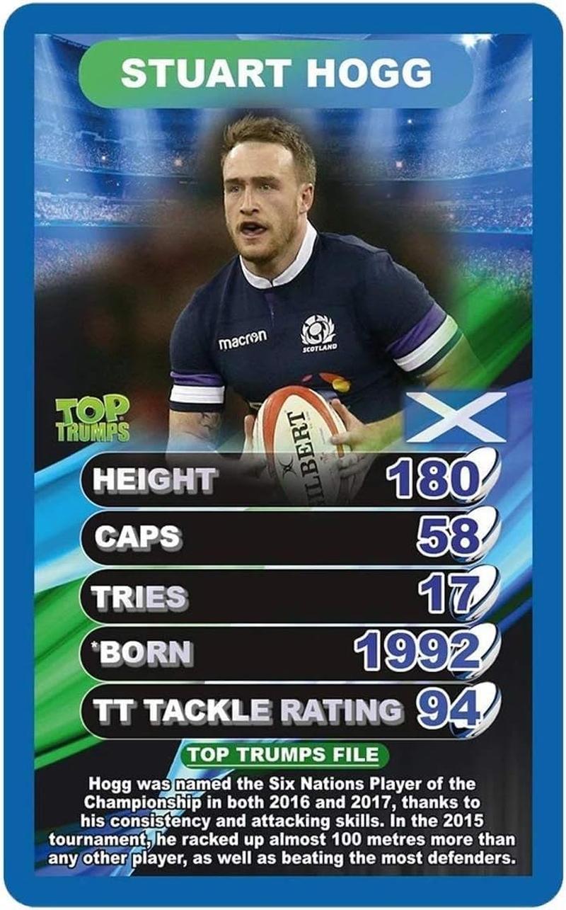 Top Trumps Winning Moves : World Rugby Stars Card Game image number 4