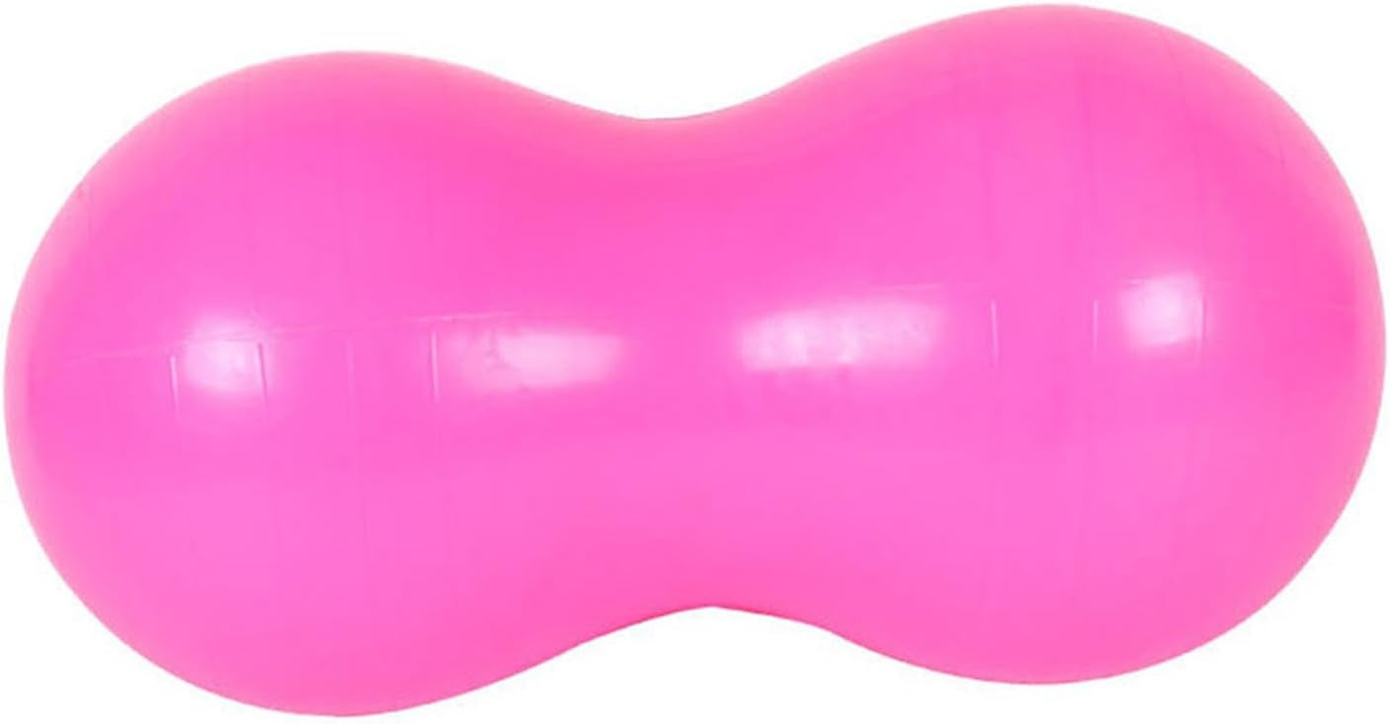 Peanut Yoga Ball Chair Flexible Seating Ball Home Gym Coordination Core Training Workout Sensory Toy Thickened with Pump - Pink image number 2