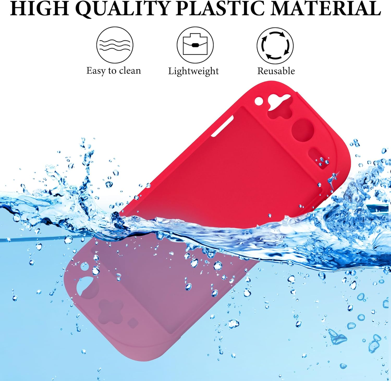 Geekria Silicone Protective Case Compatible with New Nintendo Switch 2, Split Design Shockproof Anti-Scratch Shell, Game Accessories (Red) image number 1