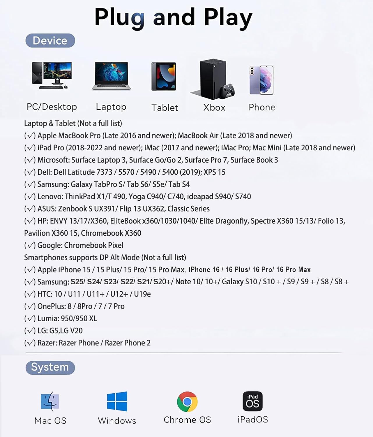 Wahbite Apple USB-C to HDMI Adapter 4K@60Hz for Iphone 15 Macbook Pro Air Ipad Pro, USB 3.1 Type C Digital AV HDMI 2.0 Cord Compatible with Samsung Galaxy S23/S22, Pixelbook, XPS and More image number 6