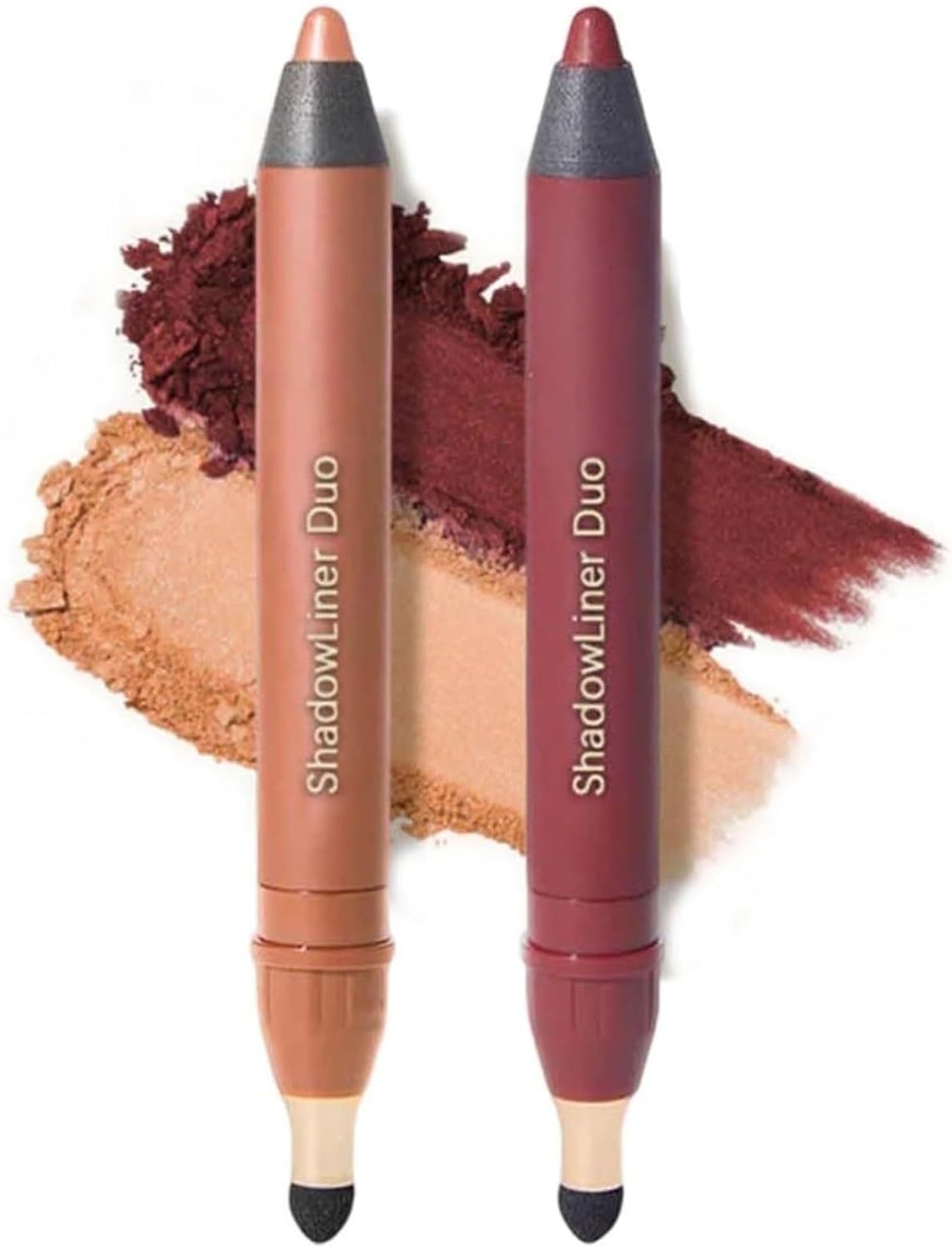 Shadow Liner 2-In-1 Eyeliner & Eyeshadow, for Quick, Vibrant Eyes, Smudge-Proof Wear,Waterproof Eyeshadow Stick for Smoky or Natural Eye Makeup(Smokeshow+Gaze)