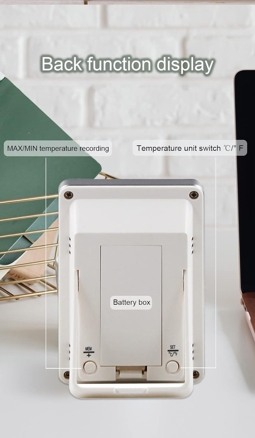 Pool Thermometer Wireless,Digital Swimming Pool Thermometer Floating ，Digital Outdoor Floating Thermometers Used for Swimming Pool, Bathrooms,Aquarium and Sinks image number 2