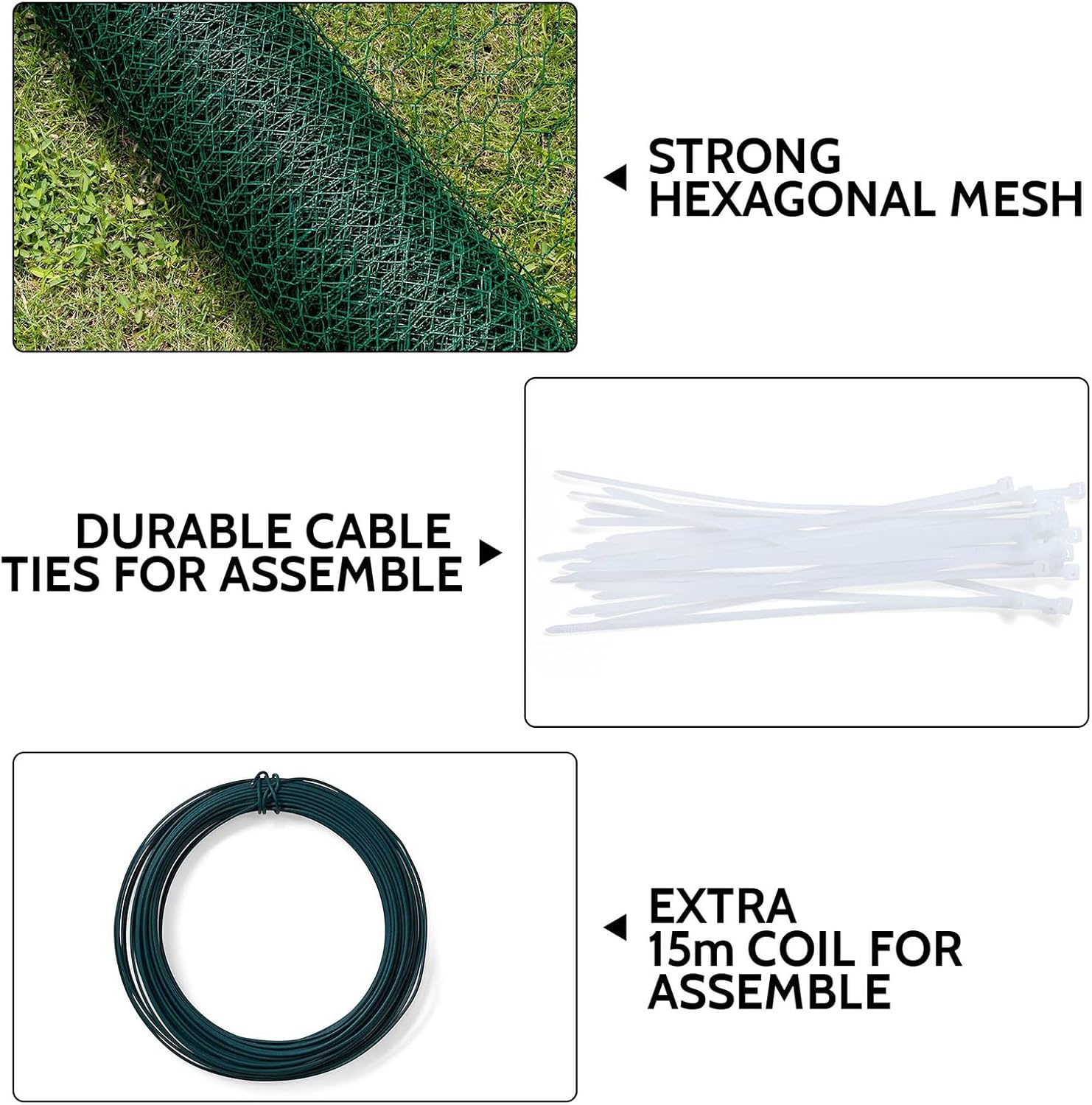 2X8X2M Large Chicken Coop Run, Chook Pen Walk in Chook Cage House Shelter Outdoor Chicken Cage Galvanised Steel