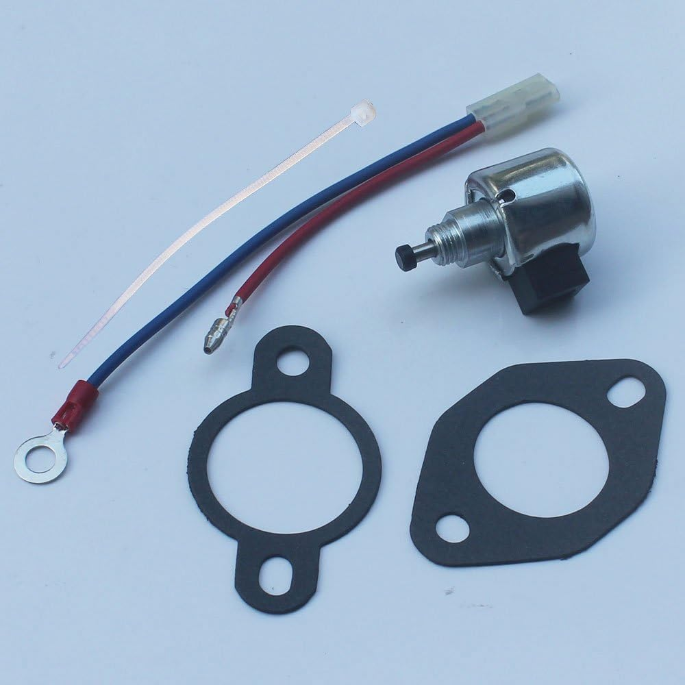 KIPA Carburetor Fuel Solenoid for Kohler 12-757-09 12-757-33 S 12-435-02-S 12-757-09-S 1275733 CV11 CV12 CV12.5 CV13 CV14 CV15 CV16 CH11 CH12 CH14 CH16 Engine STX38 LX255 AM128242 AM128816
