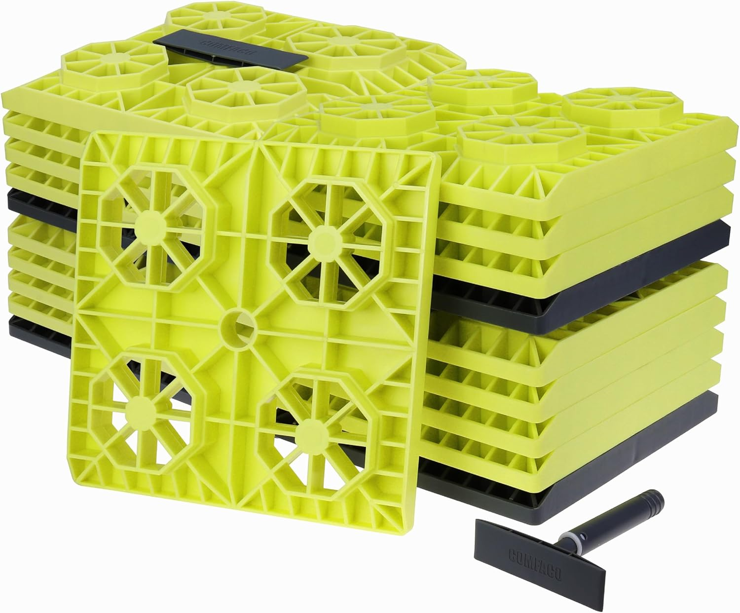 LTWHOME Rv/Caravan Leveling Blocks Heavy Duty for Leveling Single and Dual Wheelsand Jacks 21.5 X 21.5 Cm (Pack of 20) image number 2