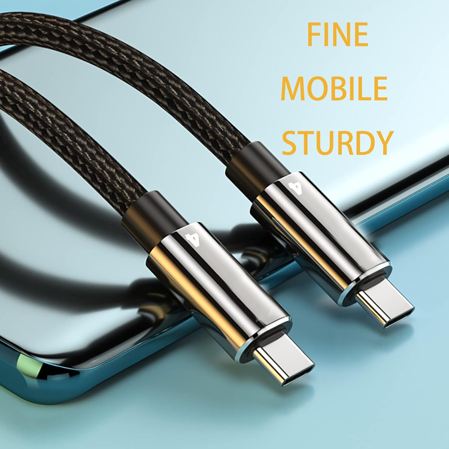 USB C Cable Thunderbolt 4 3 USB4 PD 100W Quick Charge Braided Flexible, 8K Video, 40Gbps Data Transfer for External SSD, EGPU, Docking, Macbook, Ipad, Hub, Phone, Powerbank image number 3