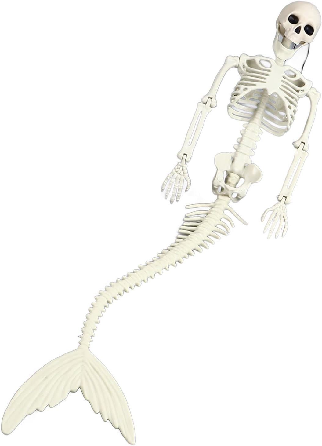 Skeleton, Life Size Skeleton Mermaid Halloween Outdoor Decorations Movable Posable Jointsfull Body Skeleton Mermaid Props,Halloween Skeleton Decorations Full Body Skeleton Mermaid image number 1