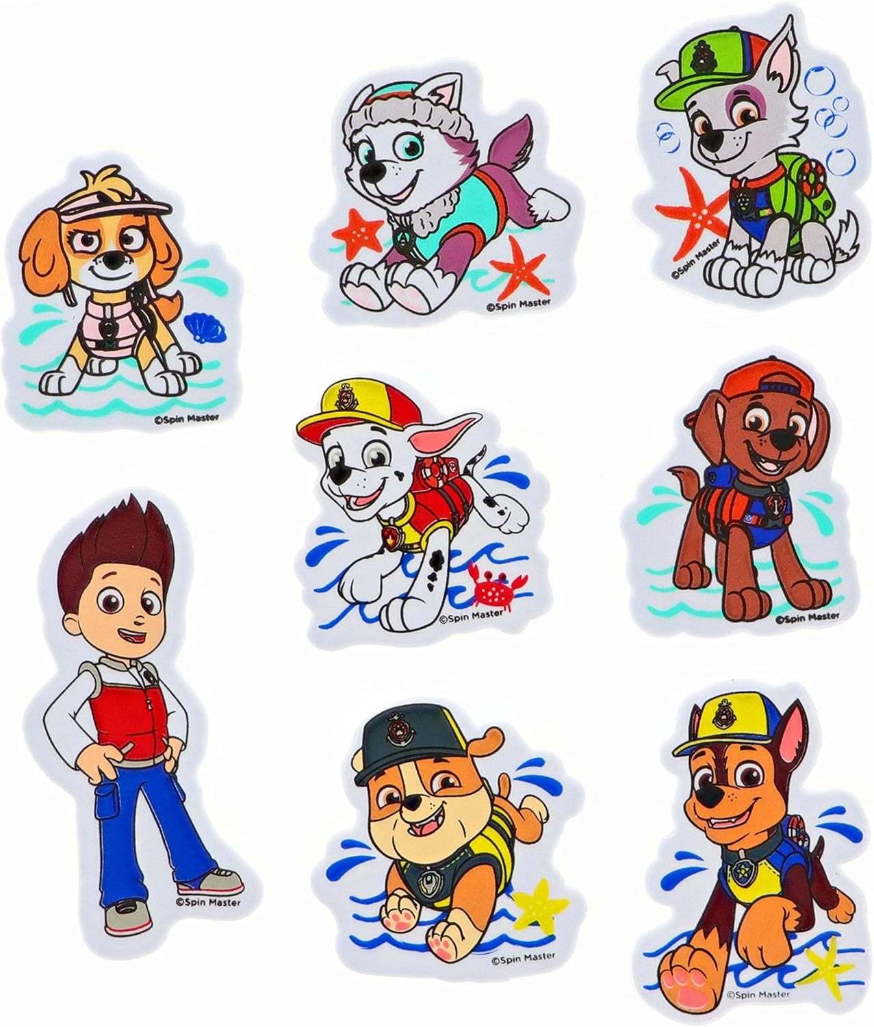 PAW Patrol Bath Foam Clings, 8 Pc - Kids Bath Activity, Bath Toys image number 4