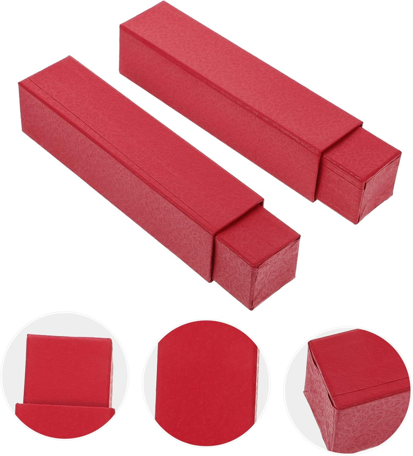 2Pcs Photo Storage Box Scroll Painting Cases Calligraphy Scroll Holder Storage Box for Painting Garden Craft image number 1