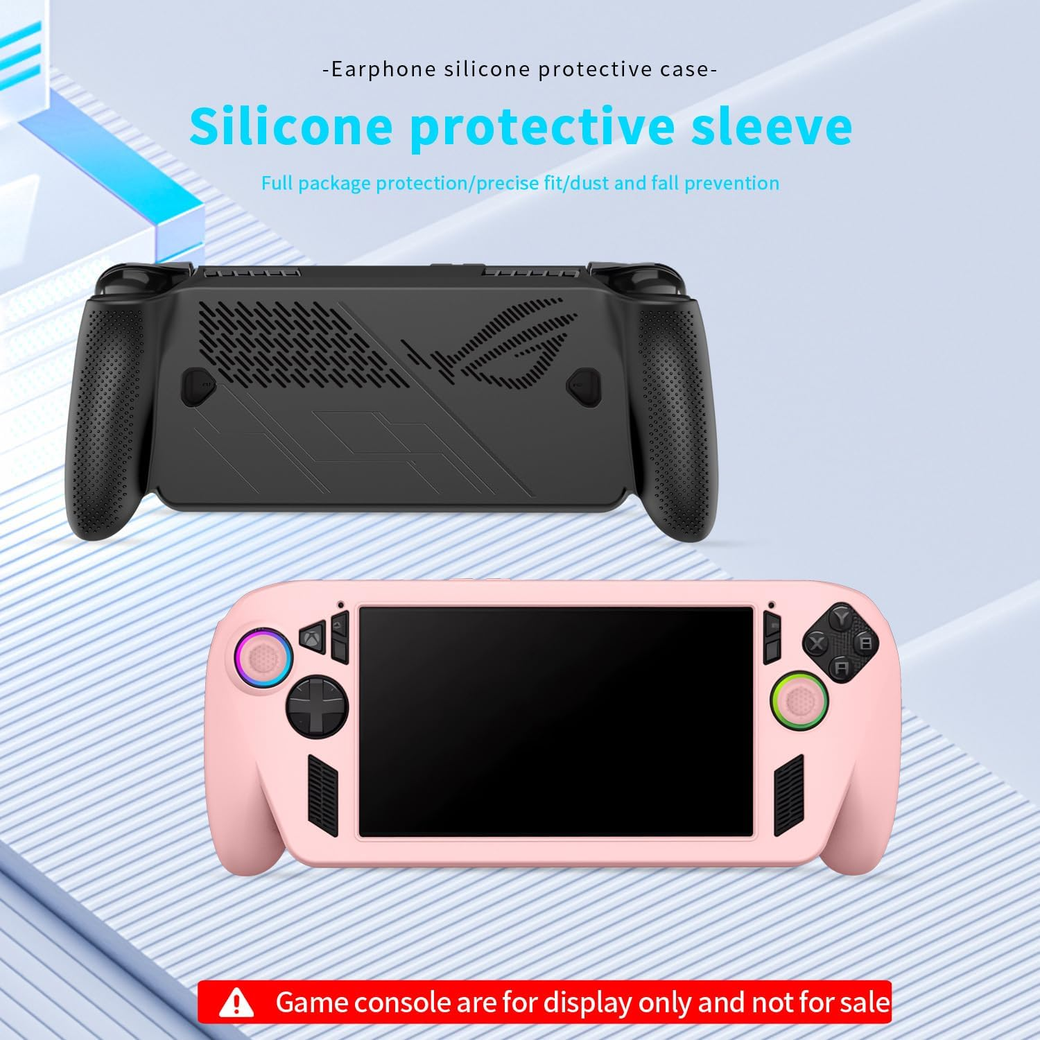 JOYSOG Silicone Case for ROG Xbox Ally/For Xbox Ally X Gaming Handheld Non-Slip Protective Sleeve Cover (Pink) image number 6