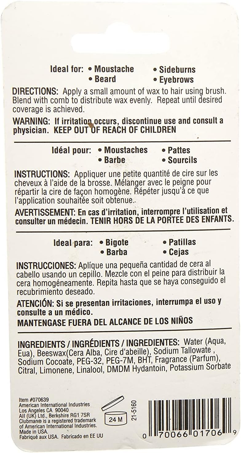 PINAUDS MOUSTACHE WAX WH/NEUT - Neutral image number 2