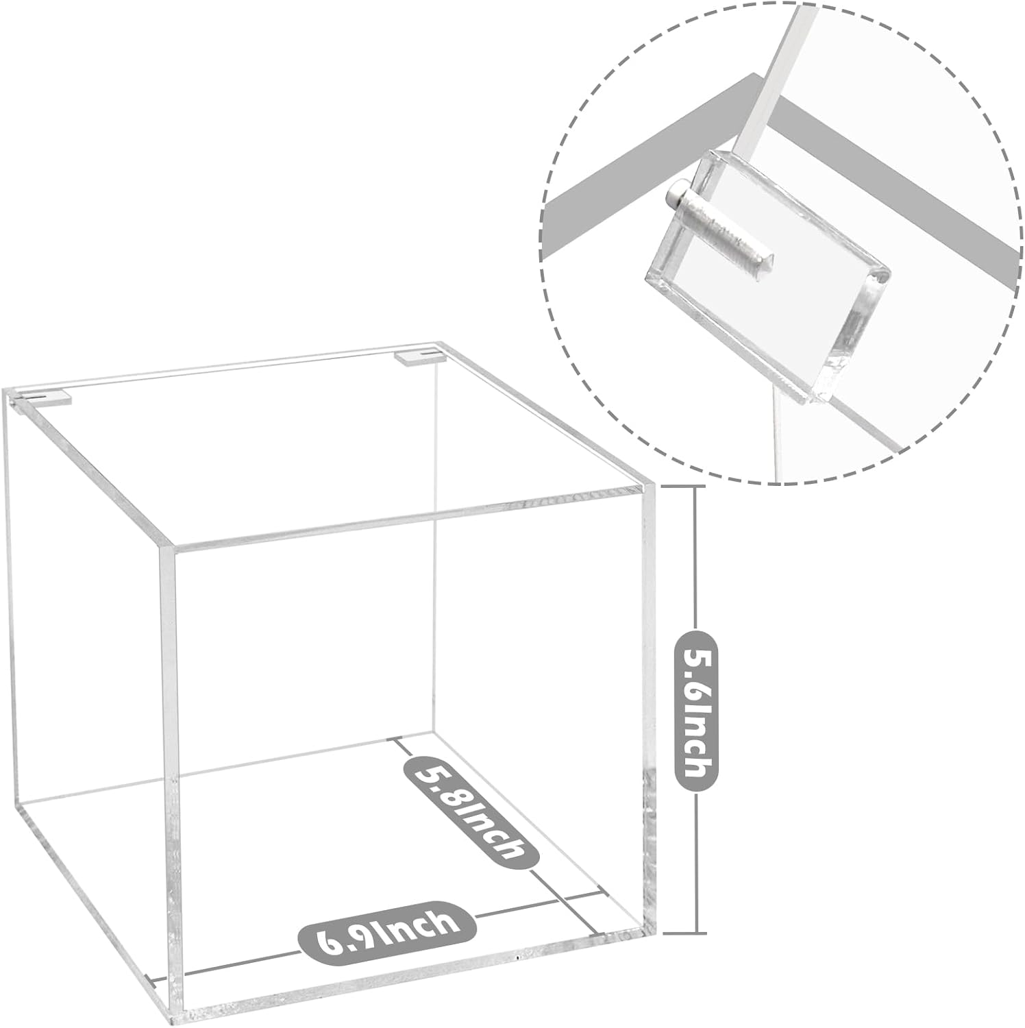 DELIPPLY Face Towelettes Disposable Holder, Disposable Face Towel Container Acrylic, Facial Towels Storage Box, Clear image number 6