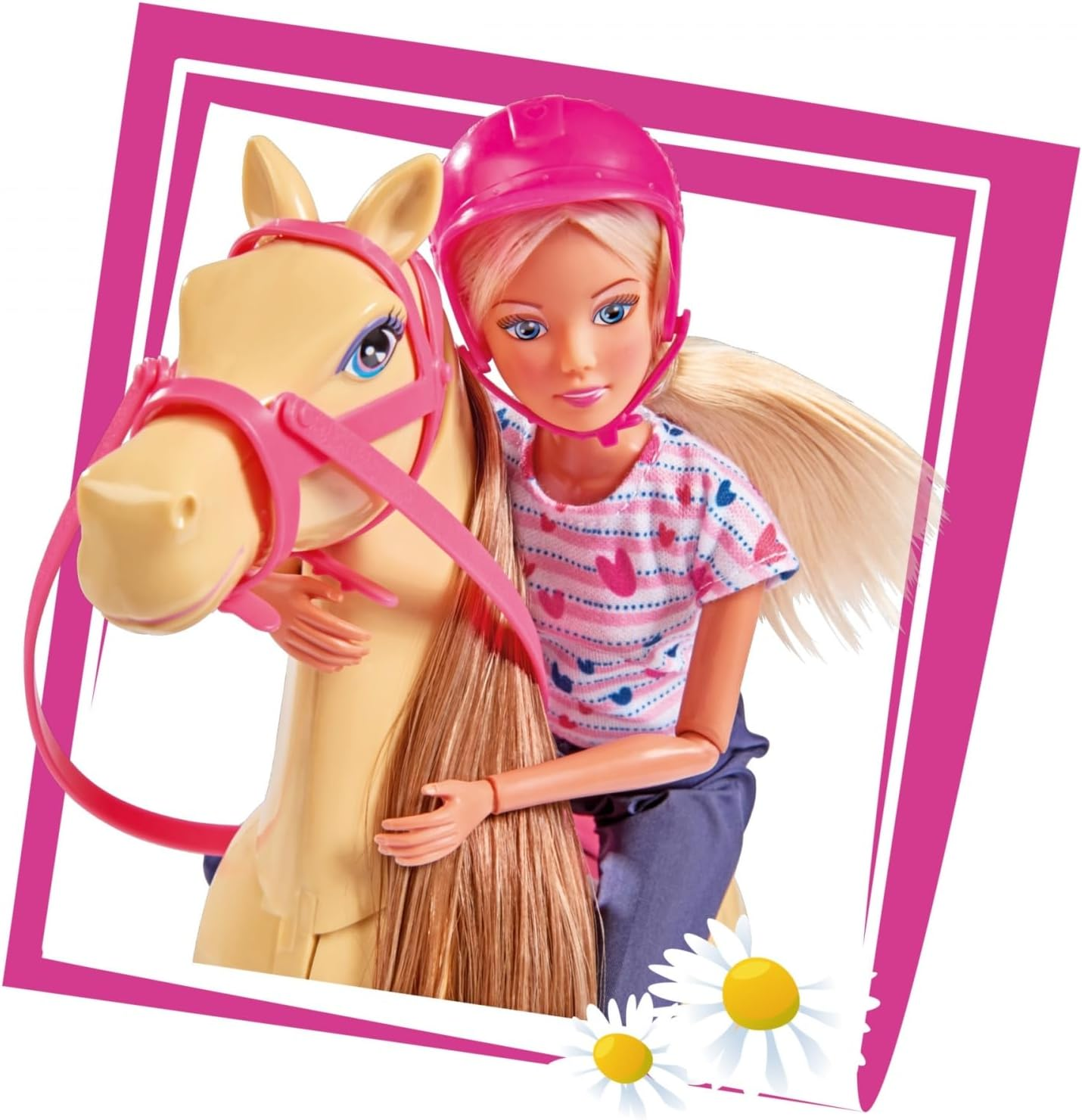 Steffi Love Riding Tour &ndash; Fully Moveable Fashion Doll with Horse & Stylish Equestrian Outfit &ndash; Pretend Play Horse Riding Set for Kids Ages 3+ image number 4