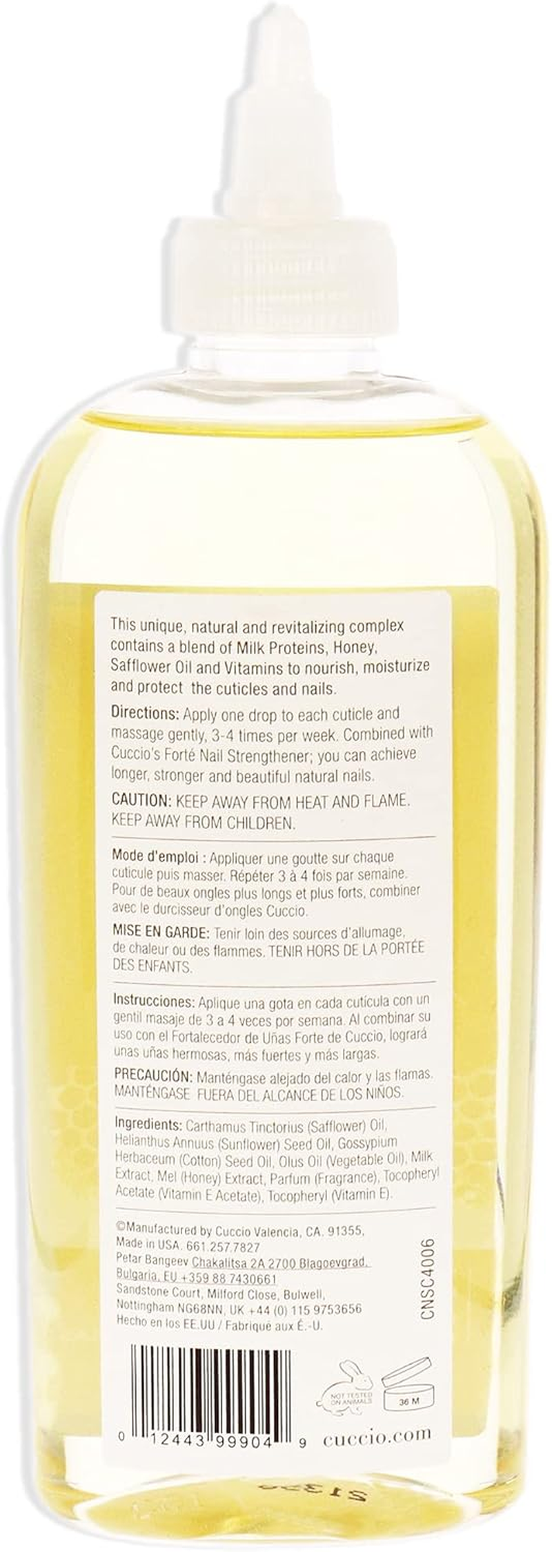 Cuccio Naturale Cuticle Revitalizing Oil - Milk and Honey Manicure for Unisex 8 Oz Oil