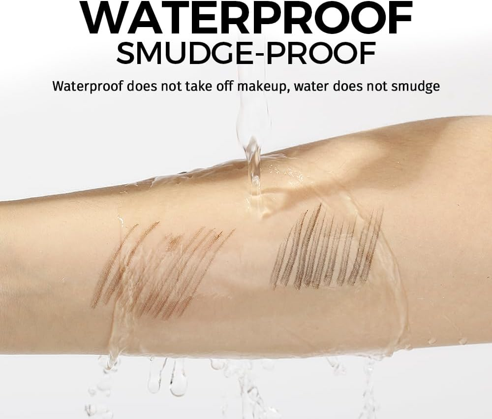 Liquid Microblading Eyebrow Pencils,Quick-Drying Brow-Fection Pen with Angled Square Tip for Hair-Like Strokes,Waterproof, for Eyebrows, Hairline & Beard (01 Caramel Blonde) image number 5