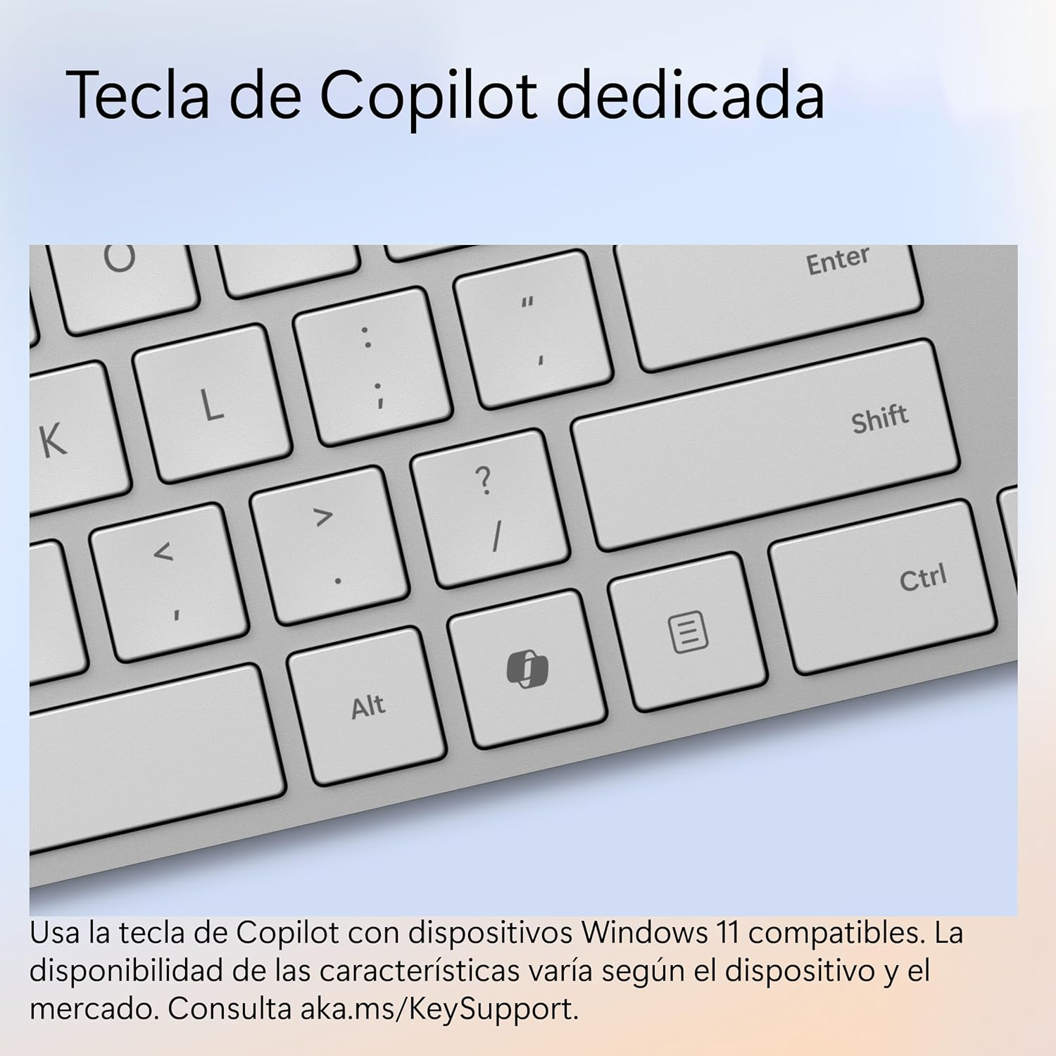 Microsoft Surface Keyboard (2Nd Edition) Compatible with Surface Pro or Surface Laptop, Bluetooth 4.0, Copilot Button image number 6