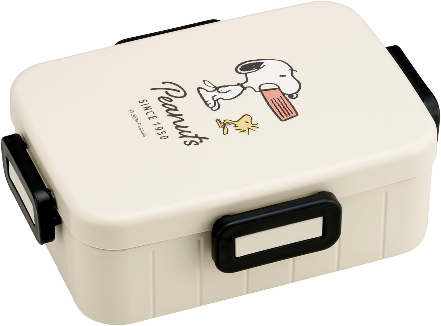 Skater Ag+ YZW3AG Lunch Box, 20.3 Fl Oz (600 Ml), Antibacterial, 2-Tier, Snoopy Badge, Made in Japan