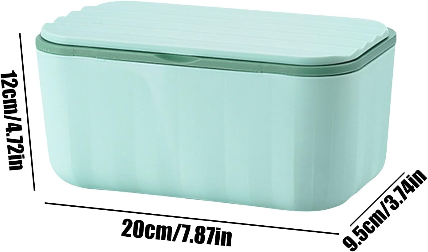 Baby Wipes Dispenser,Case for Toilet Tissue Paper - Multifunctional Dustproof Baby Wipes Storage Box for Travel Kitchen Diaper Toilet Nursery Makeup Table Car - Green image number 2