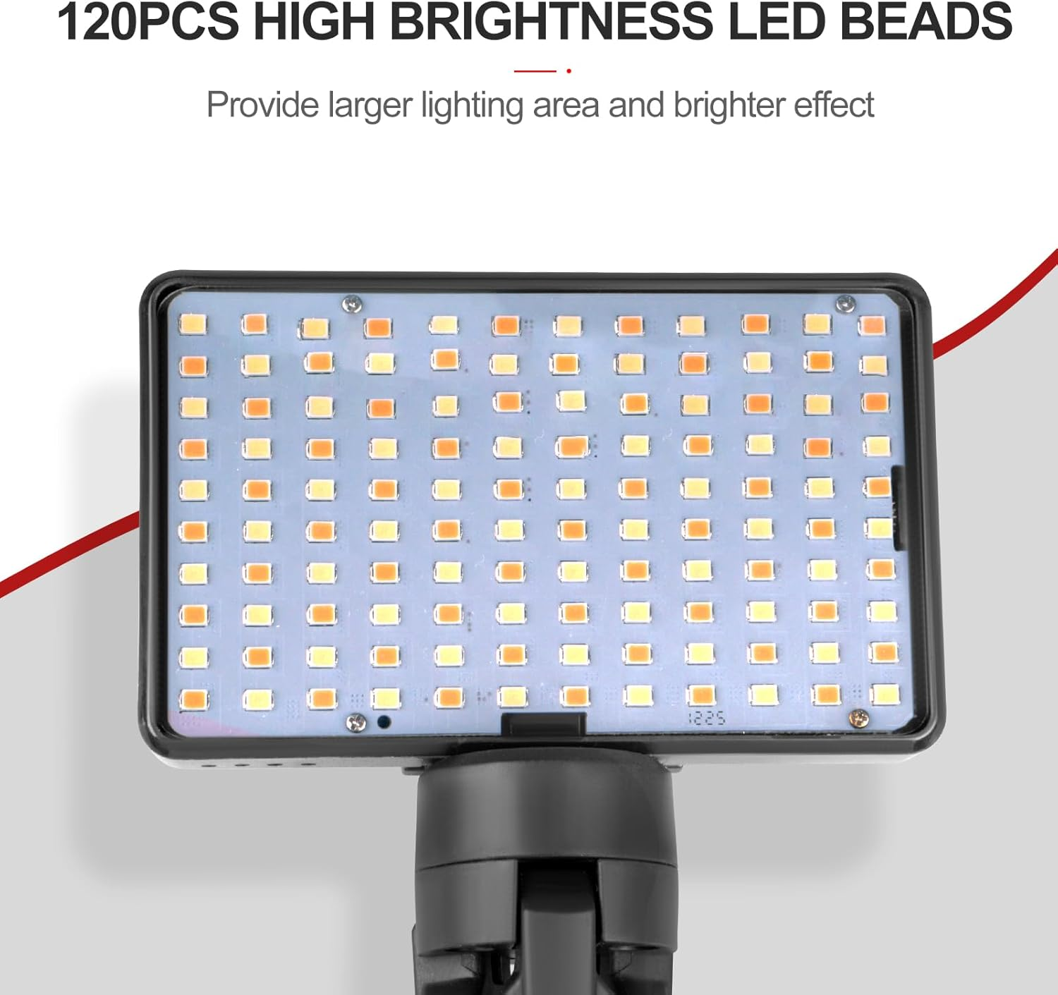 Tattoo Light Kit with 120LED and CPL Filter Polarized Len, Tattoo Equipment & Supplies, Compatible with Iphone, Selfie Light with Phone Clip&Tripod, Tattoo Lighting Lamp Food Photography Remove Glare image number 5